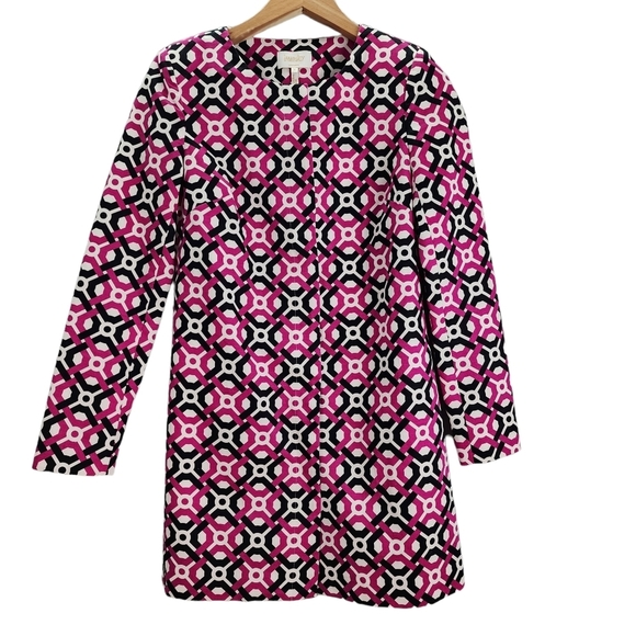 Laundry by Shelli Segal Blazer Jacket Geometric Print 2 - Picture 2 of 11